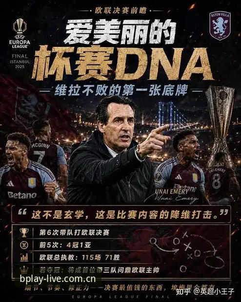 埃梅里“欧联之王”封神之路：B体育平台深度评测这场历史性决赛